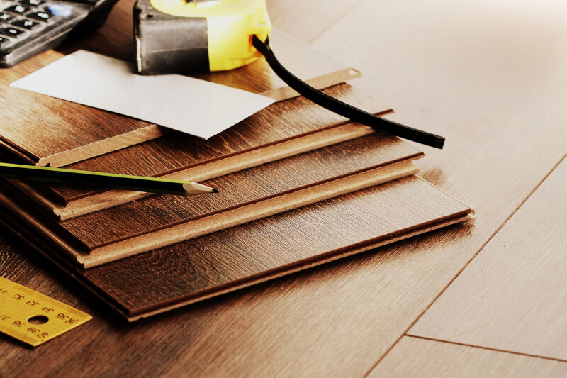 Gulvbelegg, nærbilde